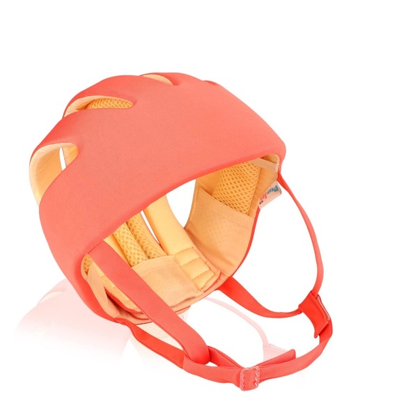 NWT DearJoy Baby Safety Helmet also used as Baby Head Protector Orange Helmet - Picture 3 of 6
